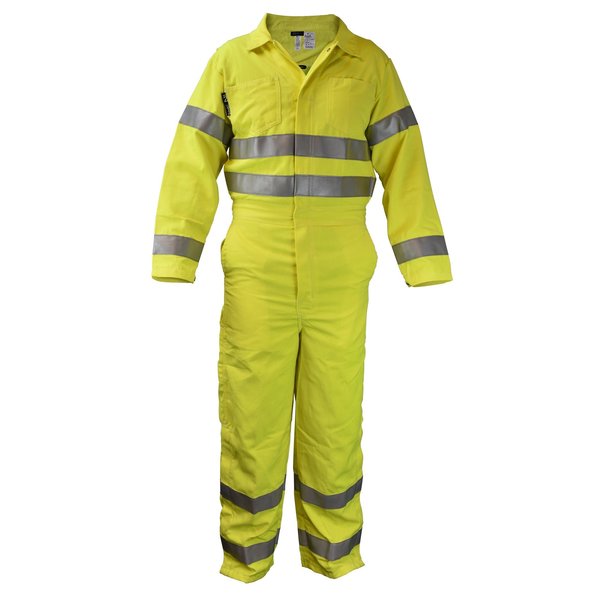 Neese Workwear Modacrylic Hi Vis FR Coverall-FY-L VM7CA3FY-L